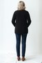 Knitwear Women's Angora Brooched Thick Soft Coat Winter Mother Black Cardigan - 3