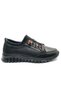 Alfalotti 84165 genuine leather orthopedic women's casual shoes black - 2