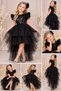 Hayal Model Sequined Buckle Black Tiered Tail Children's Evening Dress Kids Aby745 - 3