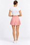 Shortlu Sandy Pink White Mini Skirt - 3