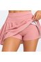 Shortlu Sandy Pink White Mini Skirt - 4