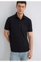M0612011 Polo Neck T-Shirt Men's T-Shirt Black - 2