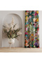 Vivid Floral Print Drapery Curtain – Colorful and Energetic Decor, 140x260 CM Single Panel - 2