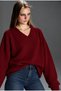 V-Neck Cotton Plus Size Sweater - 2
