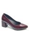 Pertek Genuine Leather Women's Heeled Shoes Women's Sitiletto Claret Red - 3