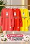 Tunic Tesettür Tunic Tesettür Clothing Women's Two Yarn Basic Set of 3 Coral + Pomegranate Flower + Yellow Colorful - 3