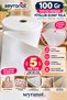 5 Meters Width 90 cm White Strong Adhesive Fiber Interlining 100 Gr Bag Wallet Filling Interlining - 3
