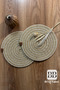 Set of 6 Handmade Jute Placemats, Bohemian Wicker American Serving Set, Decorative Table Setting, 33 Cm. - 3