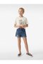 Printed Short Sleeve Crew Neck Sequined Cotton T-Shirt