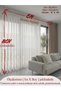 Hayalli̇fe Apli̇k-6 Gold 1/2,5 Pleated Tulle Curtain Apm - 4