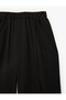 Elastic-Waisted Slit-Detail Textured Wide-Leg Trousers - 6