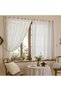 Velcro 1pc W100xL200 cm white 1pc White Self-Adhesive Curtain with Light-Blocking Function, for Bedr - 4