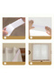 Velcro 1pc W100xL200 cm white 1pc White Self-Adhesive Curtain with Light-Blocking Function, for Bedr - 6