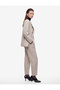Asymmetrical Cut Long Sleeve Buttoned Double Breasted Blazer Jacket - 2