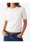 Regular Fit Buttoned Crew Neck Short Sleeve Knitwear T-Shirt - 4