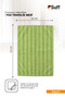 Begonie Microfiber Dusting Cloth Multi-Purpose Large Surface Cloth with Stripes 70X50 cm Green - 6