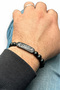 K. Ataturk Signed Matte Black Beaded Stone Bracelet for Men and Women Bbb19Im - 3