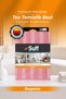 Begonie Microfiber Dusting Cloth Large Size Sensitive Surface Cleaning Cloth with Stripes 70X50 cm Pink