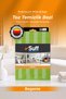 Begonie Microfiber Dusting Cloth Multi-Purpose Large Surface Cloth with Stripes 70X50 cm Green