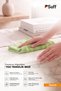 Begonie Microfiber Dusting Cloth Multi-Purpose Large Surface Cloth with Stripes 70X50 cm Green - 2