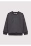 M6S10201 Pro Logo Printed Kids Sweatshirt Smoked - 2