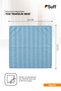 Begonie Microfiber Dusting Cloth Non-Marking Glass and Coffee Table Cleaning Cloth with Stripes 40X40 cm Blue - 6