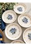 Yediveren Çiçek 6 Round Breakfast Plates - 4