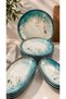 Porcelain Marble 15 Piece Breakfast Set
