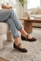 Women's Ballet Shoes Velvet Suede Buckle Stylish Lightweight Daily Ballerina Ballet Home Shoes