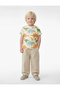 Dinosaur Printed Yellow Baby Boy T-Shirt 6Smb10063Tk - 2