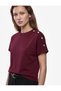 Ornamented Button Short Sleeve Crew Neck T-Shirt - 5