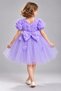 Rosali Lase Detail Girls Tutu Evening Dress M00803 Lila - 3