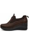 Maranta Genuine Leather Wedge Heel Orthopedic Women's Casual Shoes Brown - 4