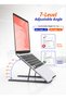Adjustable Aluminium Laptop Stand, 7-Level Foldable Portable Notebook Holder for MacBook, HP, Dell and Other Laptops - 4