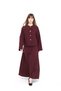 Wide Collar Detail Belted Skirt Suit - 6