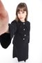 Wide Collar Detail Belted Skirt Suit - 4