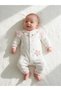 Flower-Detail Embroidered Baby Girl Romper