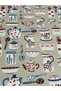 Kitchen Cafe Themed Ceramic Patterned 2-Piece Double-Sided Cushion Cover 43X43 Liquid Repellent Stain Resistant - 8