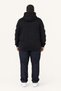 Large Size Hooded Zippered 3Ip Sweat Mg 25718 Black - 2