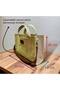 Women's Totebag Pistachio Green Waxed Canvas Bag - Original Size - 6