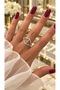 Design Zircon Stone Adjustable Stainless Steel Ring