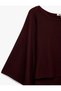 Knit Poncho Cape Sweater, Boat Neck, 3/4 Batwing Sleeve, Crop - 7