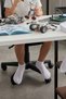 5-Piece White Children's Cotton Seamless Flexible Bootie Socks - Premium - 4
