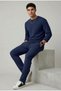 Men's Oysho Quality Relaxed Fit Crew Neck Long Sleeve Bottom-Top Double Set - 3