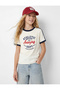 Cotton Short Sleeve Crew Neck Printed T-Shirt - 2
