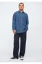 Denim Big Shirt 589582-589790 Men's Denim Shirt Dark Blue - 3