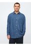 Denim Big Shirt 589582-589790 Men's Denim Shirt Dark Blue