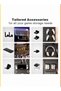 33x22 Inch Pegboard Combo Kit, Modular Gaming Organizer with Hooks & Headset Stand - 4