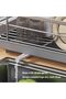 Compact Dish Drying Rack for Sink, Stainless Steel Drainer with Utensil Holder - 3