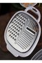 Cheese Grater with Container and Lid,Stainless Steel Kitchen Grater for Vegetables,Ginger,and Cheese,Includes Ceramic Peeler - 5